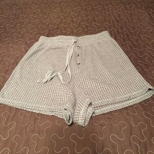 Waffle knit shorts